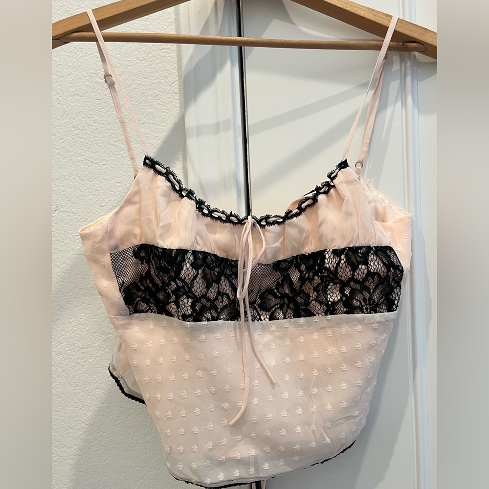 Rumored Blush Chemise Top/Lingerie